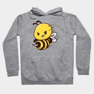 Cute Bee Attack Cartoon Hoodie